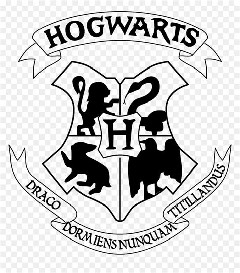 Logo Harry Potter Hogwarts , Png Download - Hogwarts Logo Drawing Easy, Transparent Png - vhv