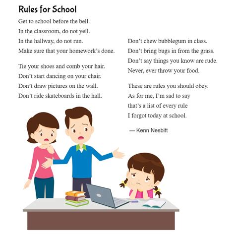 Poems For Kids About School