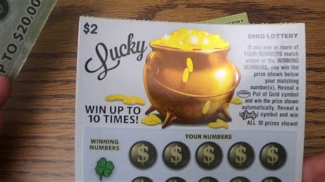 New "Lucky" scratch off tickets from the Ohio Lottery - YouTube