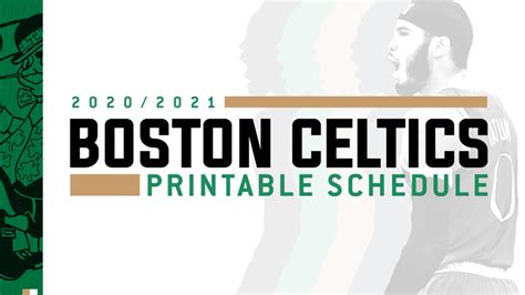 Boston Celtics 2024-2024 Schedule - Neely Wenonah