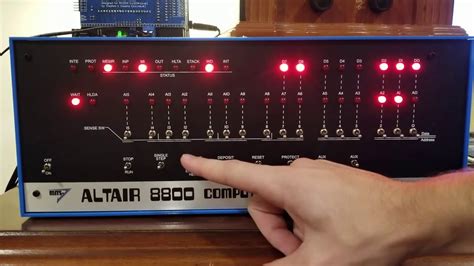 Altair 8800 - Front Panel Programming Tutorial #1 - YouTube