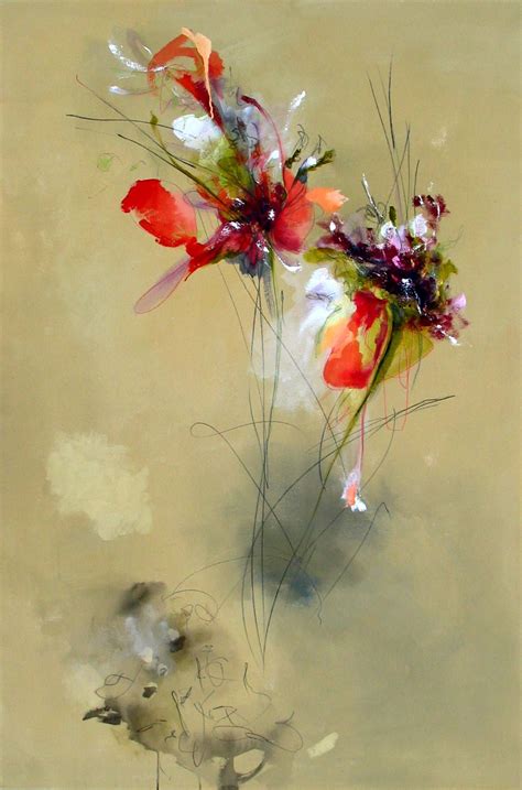 Wild Flowers In Spring Painting | Abstract flower painting watercolor ...