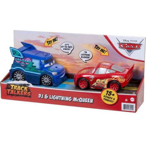 Disney / Pixar Cars Track Talkers DJ & Lightning McQueen Vehicle 2-Pack ...