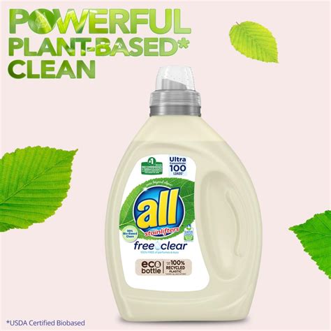 all® free clear Launches Sustainable Laundry Detergent