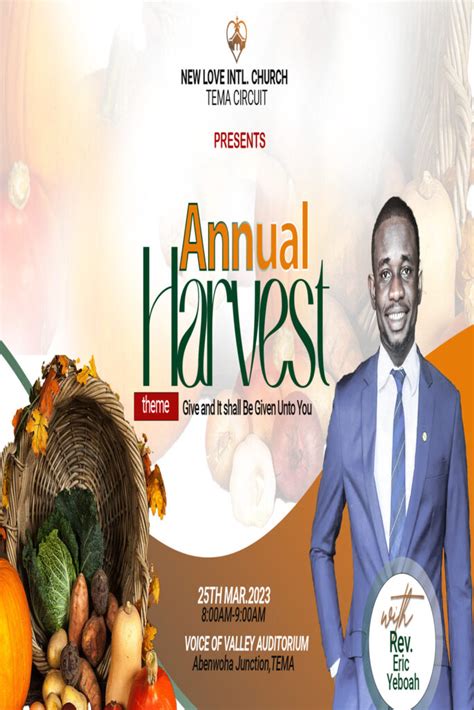 Annual Harvest Church Flyer Design - MasterBundles