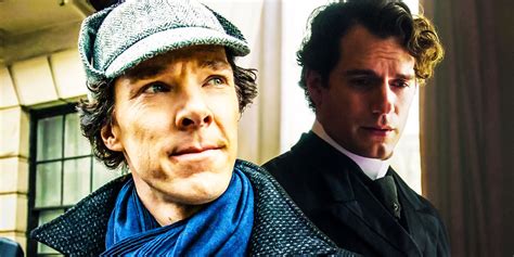 Cavill's Sherlock Holmes Continues A Running Cumberbatch Sherlock Gag