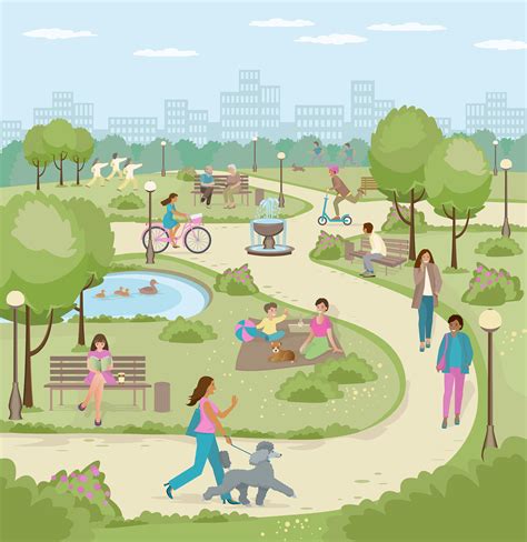 Download Picnic Area, Park, Soccer Field. Royalty-Free Vector Graphic ...