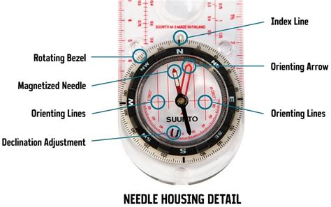 How to Use a Compass | Compass navigation, Compass map, Compass