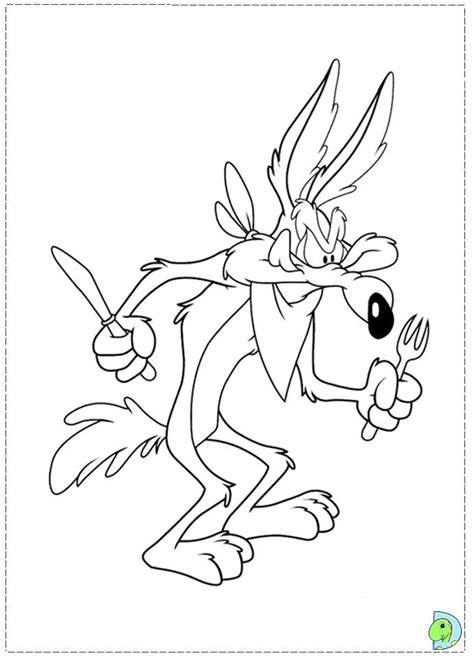 Wile e Coyote Coloring page | Tattoo desenhos animados, Papaleguas ...