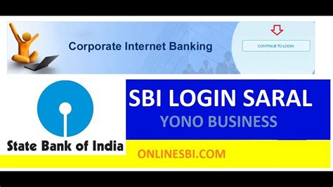 SBI Corporate Banking Login || Saral Online sbi Login - YouTube