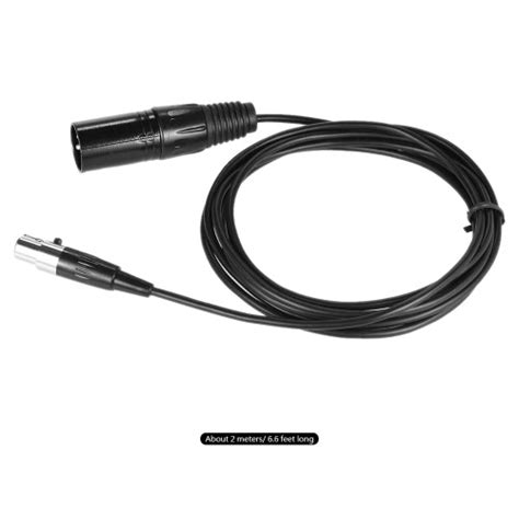 2m/ 6.6ft Male to Mini Female XLR Cable for Microphone Mixer Mixing Console Loudspeaker - Dealley