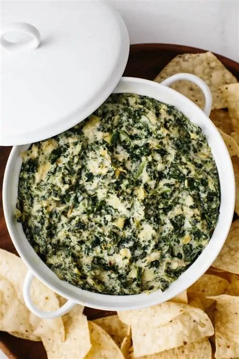 healthy spinach dip - Tailgater Concierge