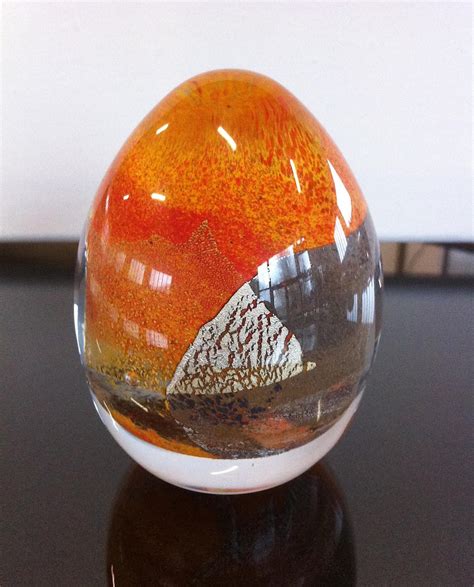 Paperweight egg- Maxence Parot Marble Art, Paperweights, Christmas Bulbs, Egg, Perfume Bottles ...