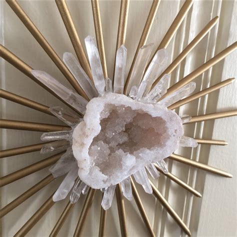 Crystal Geode Natural Quartz Wall Decor | Chairish