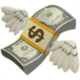 Money with Wings Emoji (U+1F4B8)