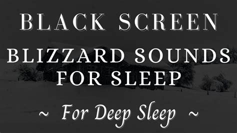 8 Hours Blizzard Sounds for Sleep - Black Screen - YouTube