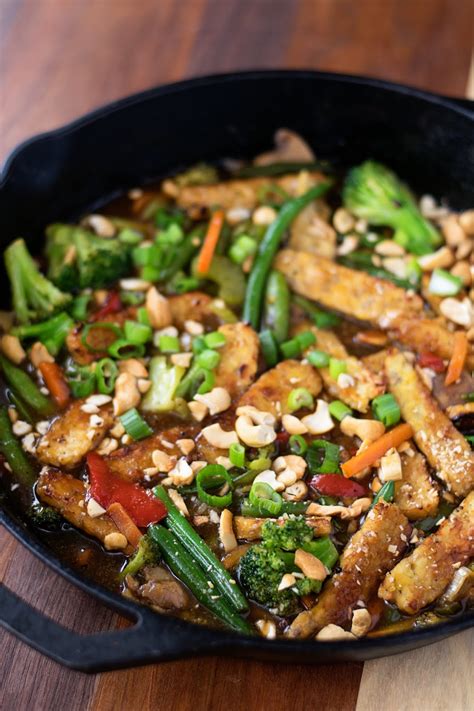 Vegan Teriyaki Tempeh Stir Fry Recipe - The Kitchen Wife