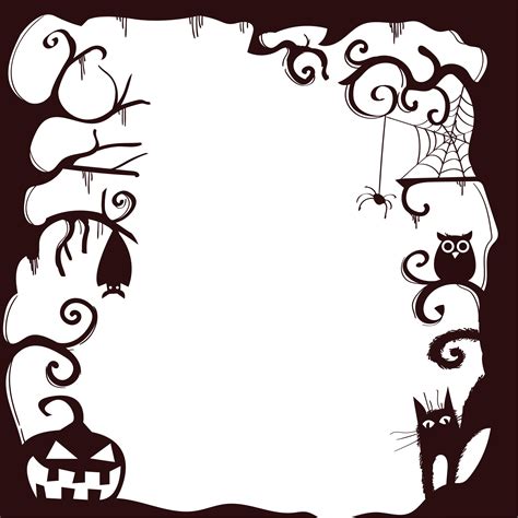 4 Best Images of Free Printable Halloween Borders - Halloween Border Paper Printable, Free ...