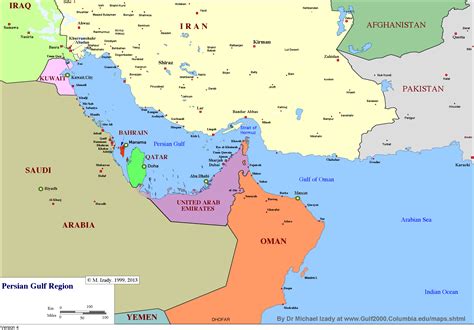 Map Of Persian Gulf Countries Countries Map Map Country