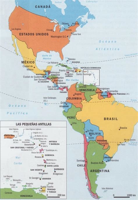 Mapa De Los Paises De America | Images and Photos finder