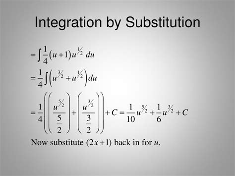 PPT - Integration by Substitution PowerPoint Presentation, free download - ID:688236