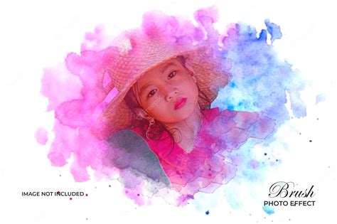 Premium PSD | Watercolor painting brush effect