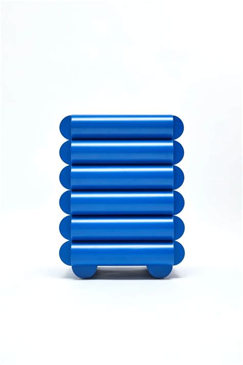 Bubble Side Table Chest of Drawers in Ultramarine Blue by Steven ...