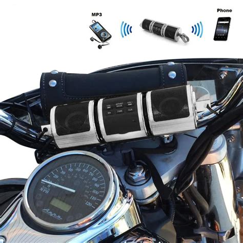 2017 Motorcycle Audio System Speakers Handlebar Audio System FM Radio ...