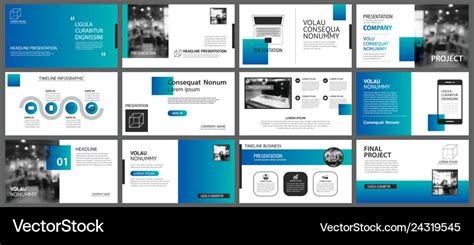 Presentation and slide layout template design Vector Image