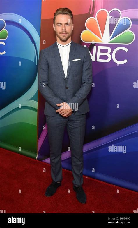 Derek Hough arriving to the NBC TCA Summer Press Tour 2017 held at the ...