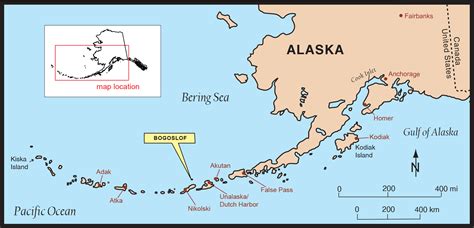 Index map showing the location of Bogoslof Volcano.Adapted from Beget ...