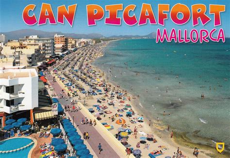 My postcard and stamp week: Spain: Can Picafort on Majorca