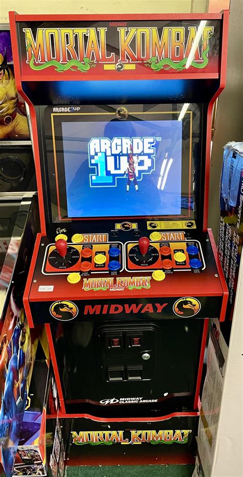 MORTAL KOMBAT ARCADE 1UP ARCADE MACHINE WITH RISER