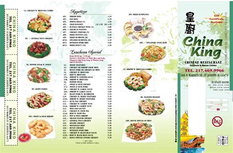 China King Menu, Menu for China King, St Joseph, Champaign - Urbanspoon/Zomato