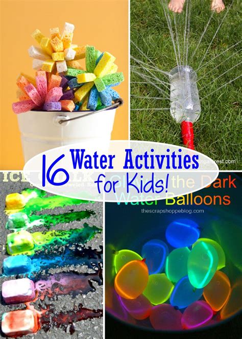 16 Water Activities for Kids - The Scrap Shoppe