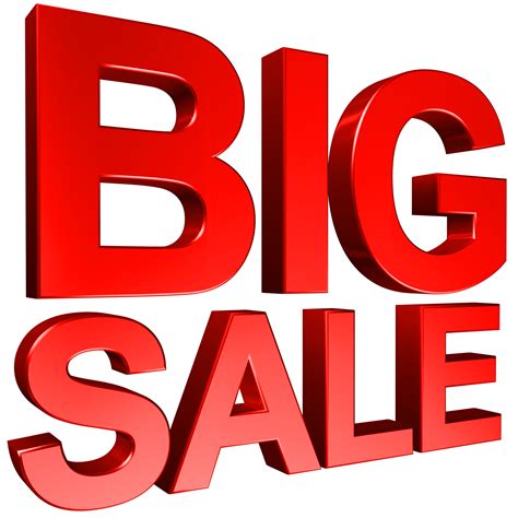 Big Sale 3D Business Text Illustration 8506466 PNG