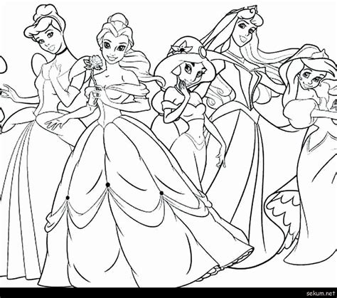Awasome All Disney Princesses Coloring Page Ideas
