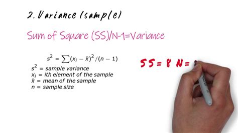 Sum of squares, Variance and Standard deviation - YouTube
