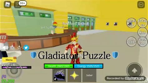 Gladiator puzzle blox fruits