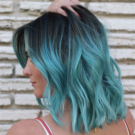 Teal ombre hair – Artofit