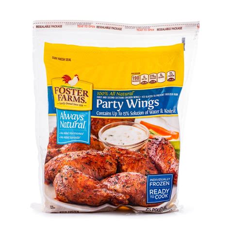 Get Foster Farms Always Natural Party Wings, Frozen Delivered | Weee ...