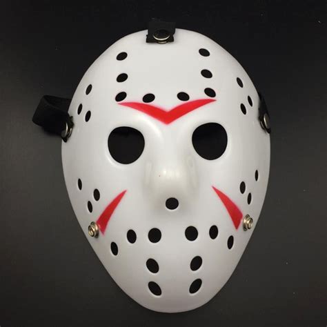 Halloween Party Cool Thicken Jason Mask (Red + White) – Alexnld.com