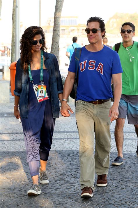 Camila Alves and Matthew McConaughey - Lunch at Arpoador Beach in Rio de Janeiro 8/9/2016 ...