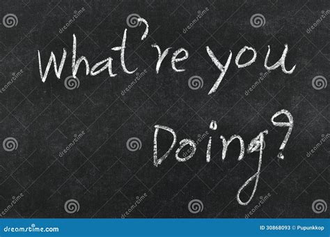 What are you doing? stock image. Image of drawing, word - 30868093