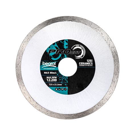 Diamond cutting disc for ceramics, ø125mm | Beorol