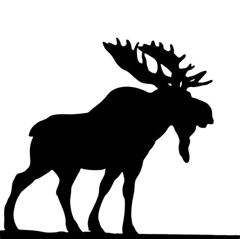 Download Moose, Black, Silhouette. Royalty-Free Stock Illustration Image | Animal silhouette ...