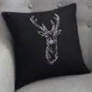 embroidered stags head cushion by iredale towers designs | notonthehighstreet.com