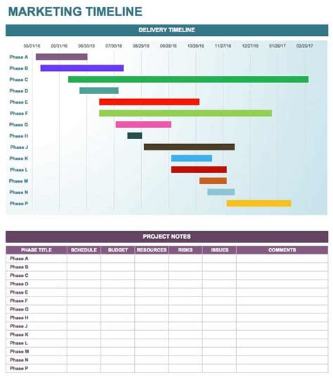 Free Marketing Timeline Tips and Templates - Smartsheet