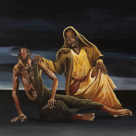 Painting : "Christ and the Leper" (Original art by Kevin Costley)