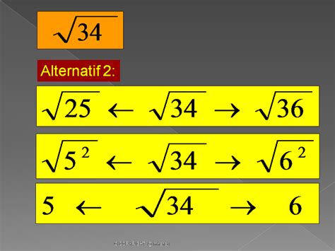 TIP BELAJAR MATEMATIK (TIPS FOR LEARNING MATHEMATICS): MENGANGGARKAN PUNCA KUASA DUA NOMBOR POSITIF